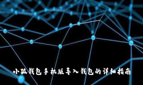 小狐钱包手机版导入钱包的详细指南