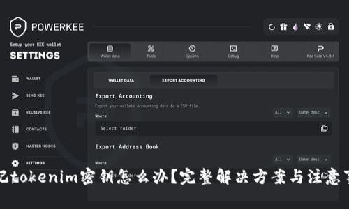 忘记tokenim密钥怎么办？完整解决方案与注意事项