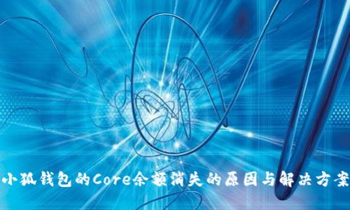 小狐钱包的Core余额消失的原因与解决方案
